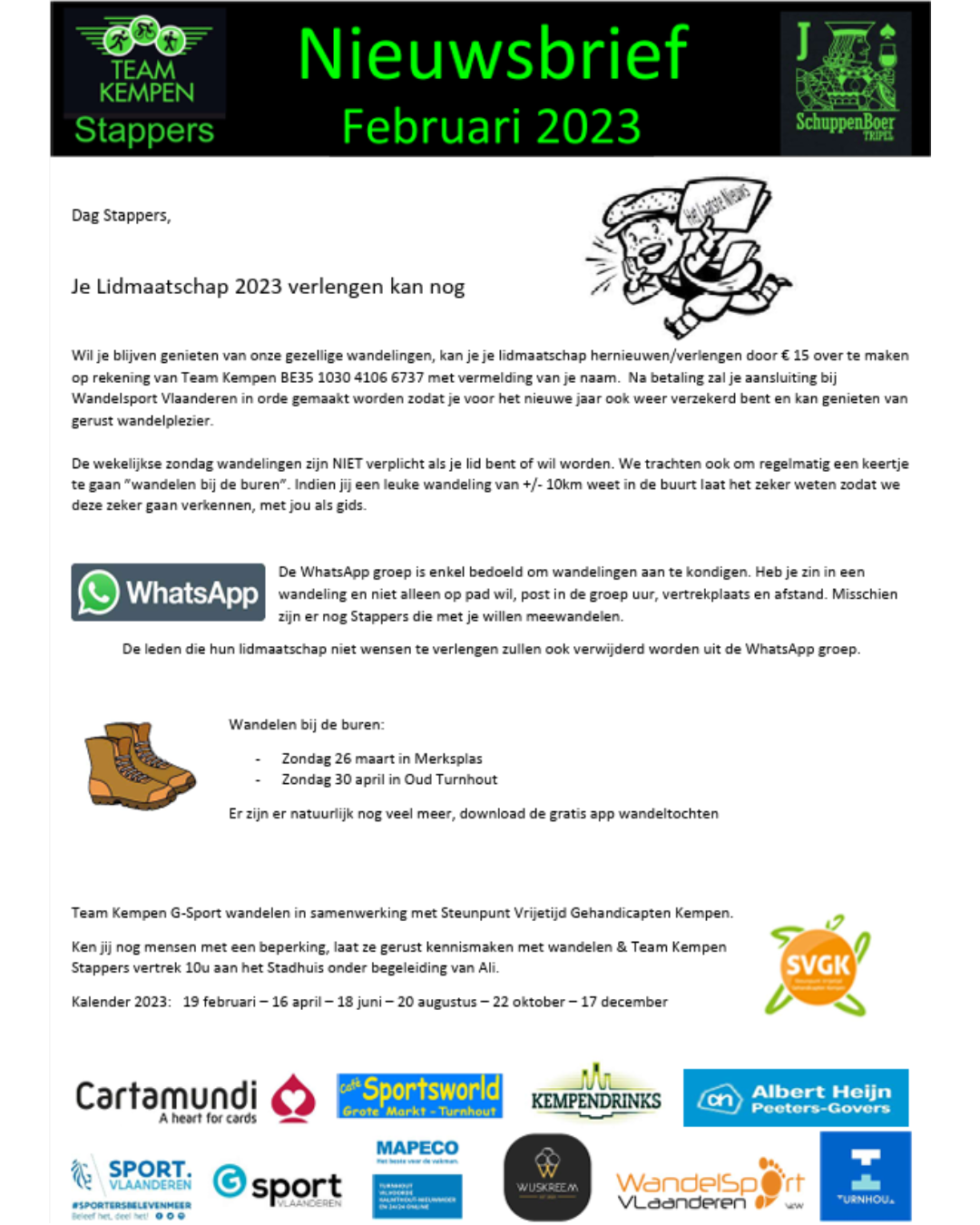 Nieuwsbrief februari 2023