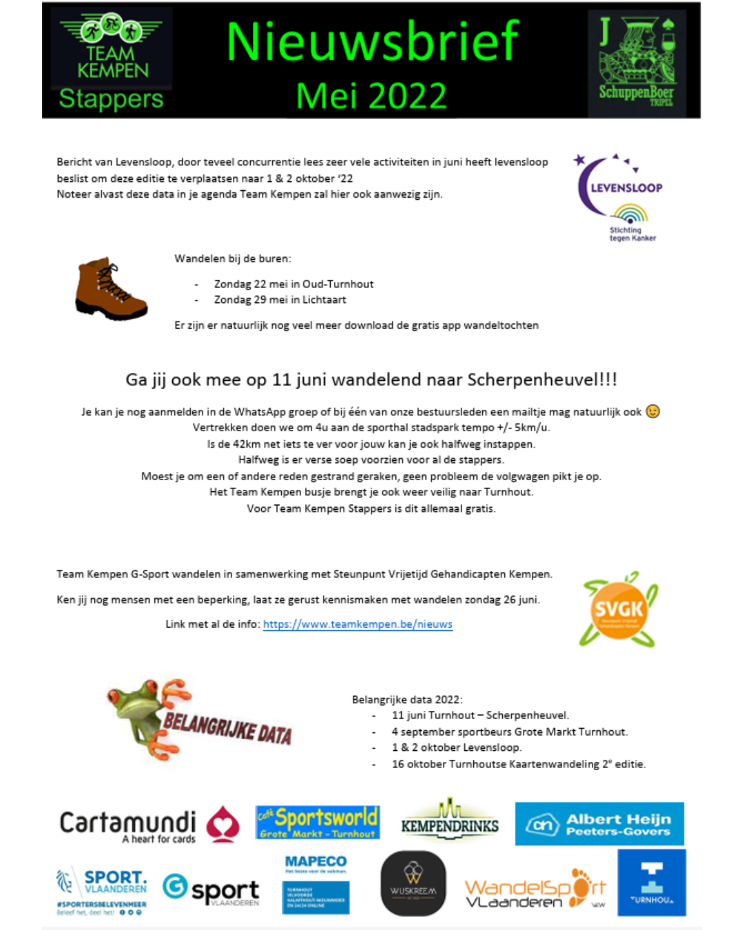 Nieuwsbrief mei 2022